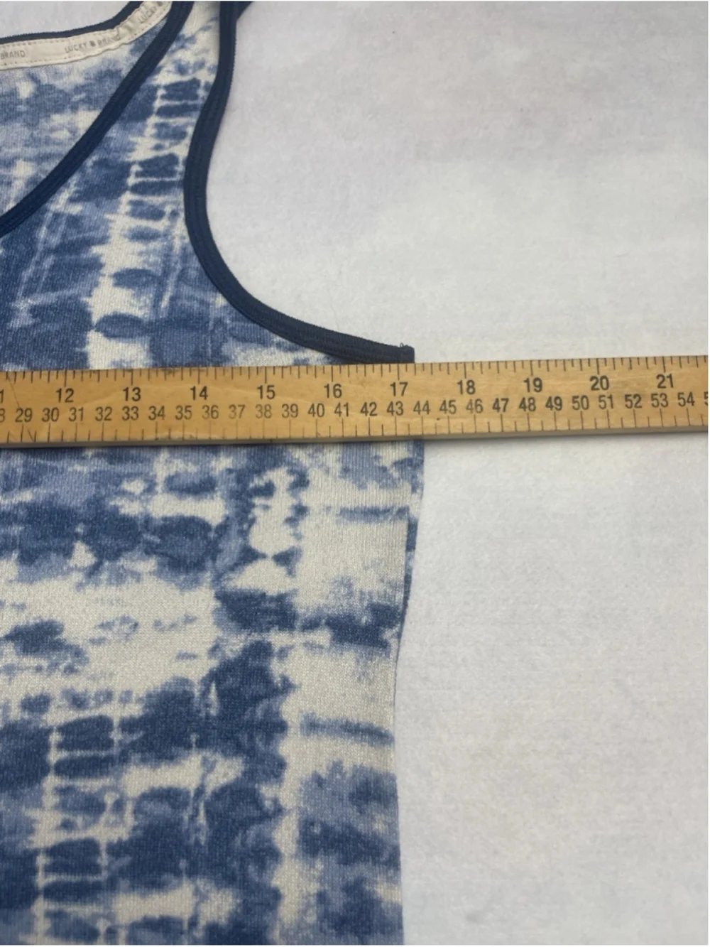 Lucky Brand Women's Blue White Tie Dye Tank Shorts Pajama Set Small - Picture 3 of 10